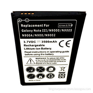 3,500mAh Li-ion Mobile Phone Battery Packs for Samsung Galaxy Note3 III N9000 N9005 N9002 with NFC